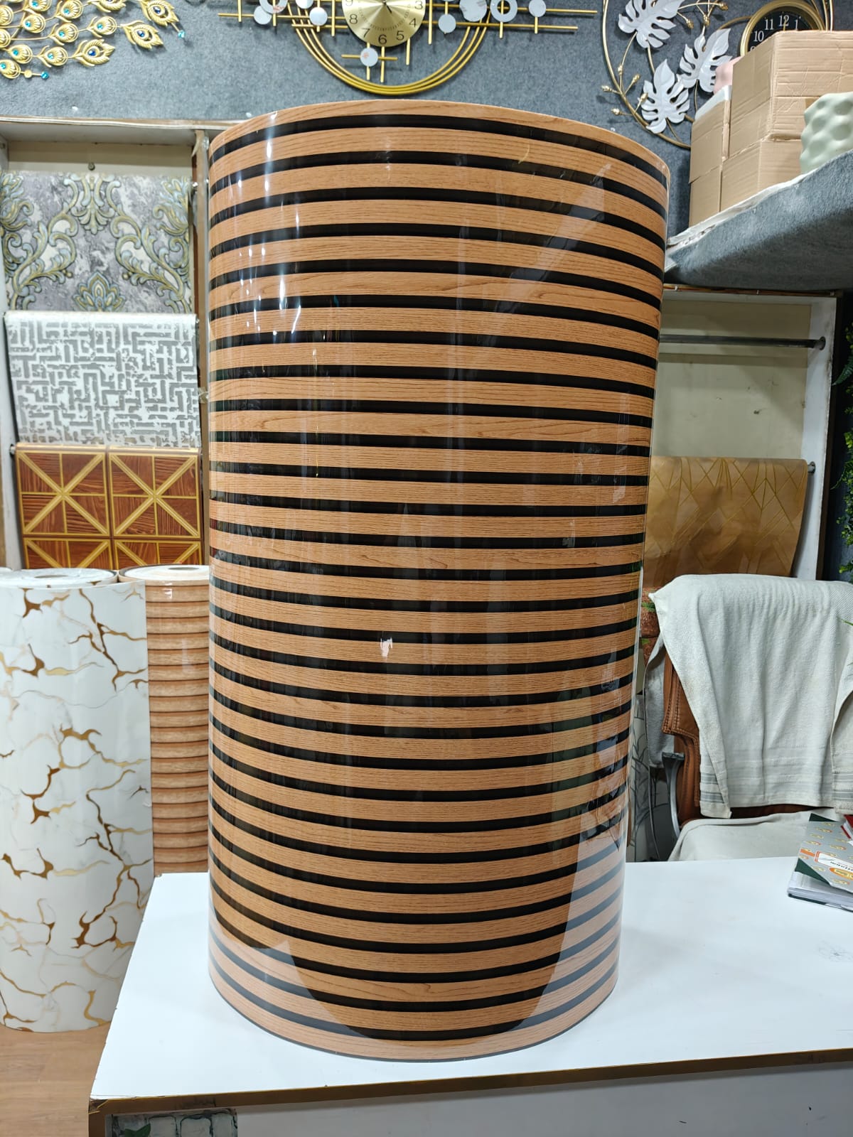 Premium Wood Grain UV Marble Sheet