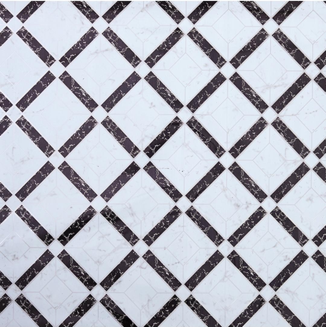 Modern White Geometric Pattern Carpet