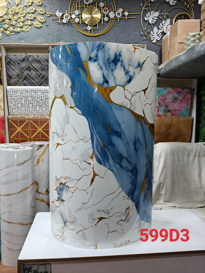 Luxury Blue & White UV Marble Sheet