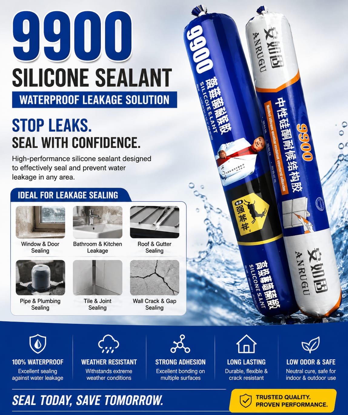 9900 Waterproof Silicone Sealant